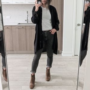 Babaton Fran Oversized Button Down Dress